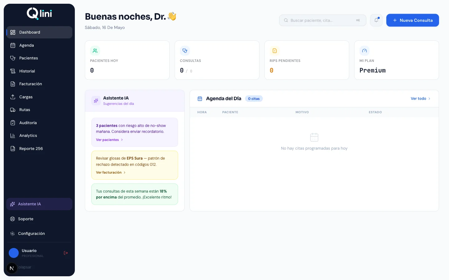 Qlini Dashboard Inteligente